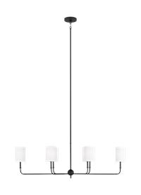 Six Light Linear Chandelier