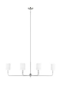 Six Light Linear Chandelier