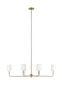 Six Light Linear Chandelier