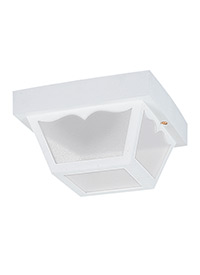 One Light Outdoor Ceiling Flush Mount