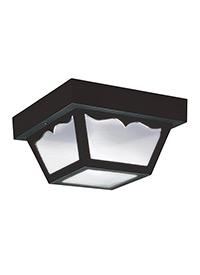 One Light Outdoor Ceiling Flush Mount