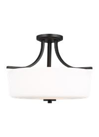 Three Light Semi-Flush Mount