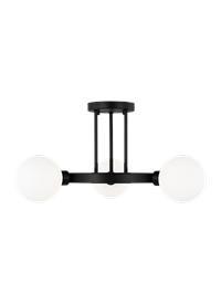 Three Light Semi-Flush Mount