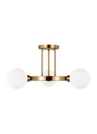Three Light Semi-Flush Mount