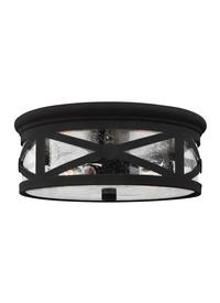Two Light Outdoor Ceiling Flush Mount