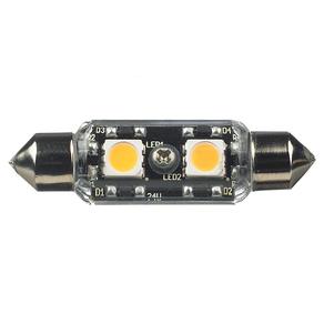 12V Frosted T3 Festoon 2700K LED Lamp